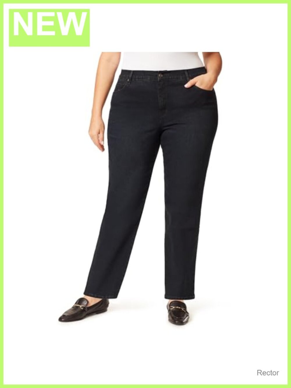 High Rise Tapered Jeans Plus Size Classic Fit Tapered Leg Work Denim